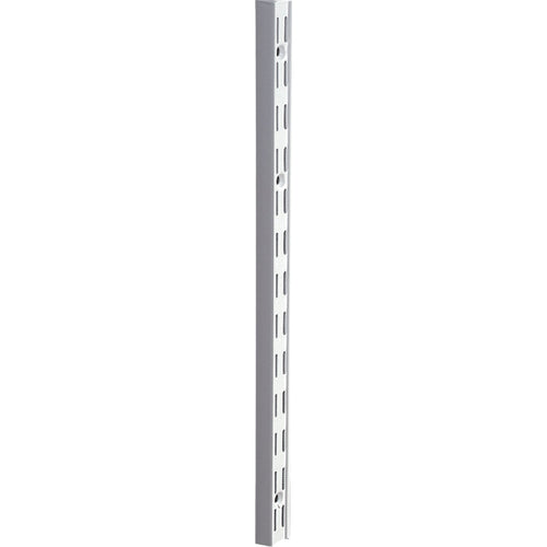 Knape & Vogt 82 Series 39 In. White Steel Heavy-Duty Double-Slot Shelf Standard