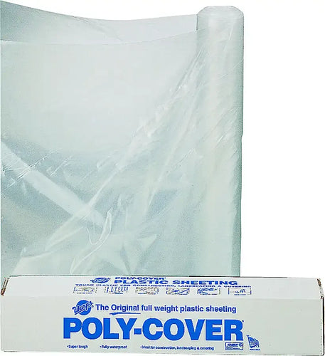 Orgill Poly 6X12-C Poly Film 6 Mil Plastic Clear Polyethylene Film (12 ft x 100 ft)