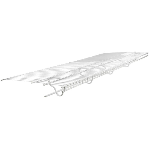 ClosetMaid TotalSlide 12 Ft. W. x 16 In. D. Contractor Pack Ventilated Wire Shelf & Rod, White (6-Pack)