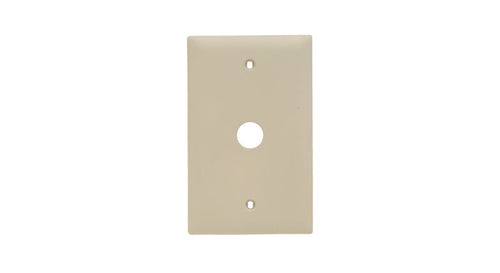 Legrand Pass & Seymour® TradeMaster® 1-Gang Nylon Wall Plate, 0.625-in Round Opening (Ivory)