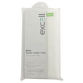 Shower Curtain Liner, Deluxe Magnetic PEVA, Clear, 70 x 71-In.