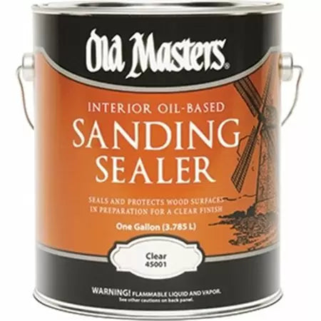 Old Master Sanding Sealer Poly Plastic Durable Protection 45001 1 gallon Clear (1 Gallon, Clear)
