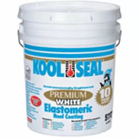 Kool Seal® Premium 10 Year Premium Elastomeric Roof Coating 5 Gallons (5 Gallons, White)