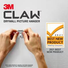 3M CLAW™ 25 lb. Drywall Picture Hanger With Spot Markers