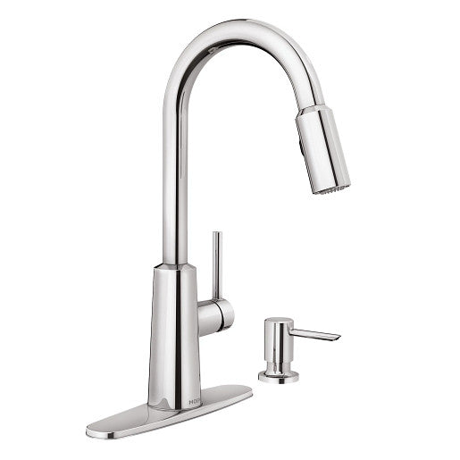 Moen Nori Chrome One-Handle High Arc Pulldown Kitchen Faucet