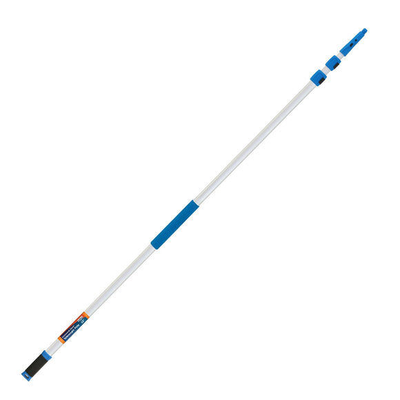 Unger Aluminum Telescopic Pole w/ Connect & Clean Locking Cone and Quick-Flip Clamps