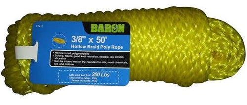 Baron Polypropylene Hollow-Braid (3/8