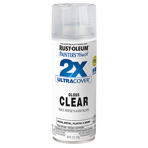 Rust-Oleum Painter's Touch® 2X Ultra Cover Clear Spray Paint (Gloss Clear, 12 oz. Spray)