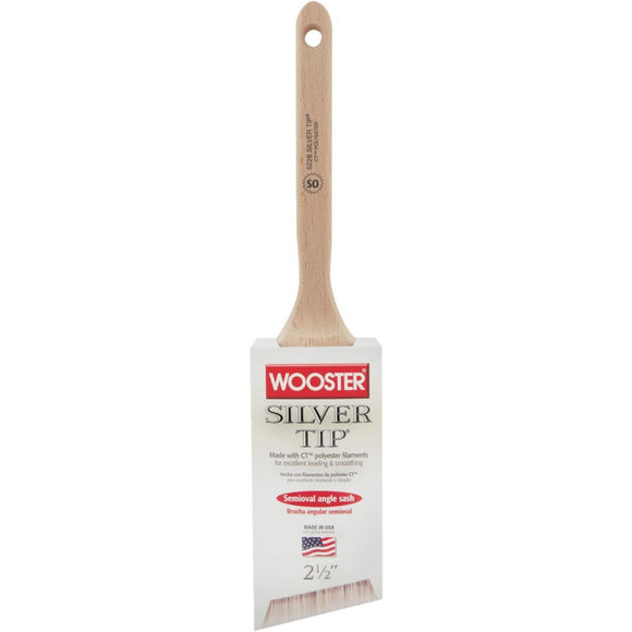 Wooster Silver Tip 2-1/2 In. Semi-Oval Angle Sash Brush