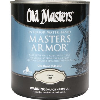 Old Masters 72004 Mastor Armor Interior Polyurethane Finish, Flat ~ Quart