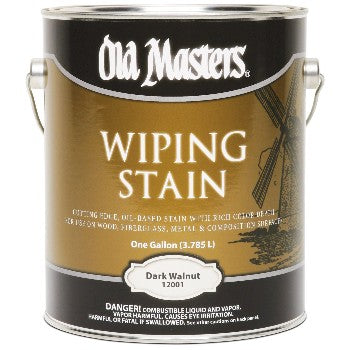 Old Masters 12001 Wiping Wood Stain, Dark Walnut ~ Gallon