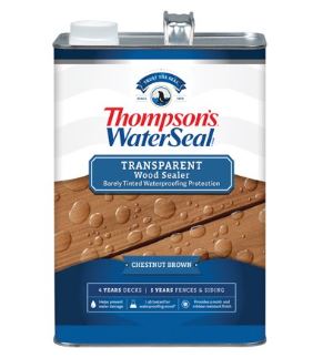 Thompson's WaterSeal Transparent Wood Sealer (1 Gallon, Chestnut Brown)