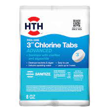 HTH® Pool Care 3 Chlorine Tabs Advanced 8 Oz. (8 oz.)