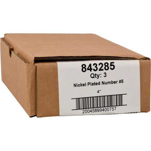 Hillman Distinctions Adhesive House Number 5 Nickel