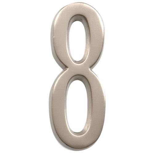 Hillman Distinctions Adhesive House Number 8 Nickel