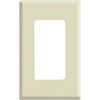 Leviton Decora Plus 1-Gang Poly Carbonate Screwless Decorator Wall Plate, Ivory