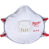 Milwaukee Disposable N95 Valved Respirator with Gasket (10-Pack)