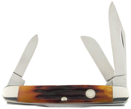 KNIFE 3-1/4 RED  MEDIUM STOCKMAN