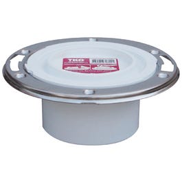 PVC Pipe Fitting, PVC Closet Flange, 3-In.