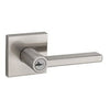 Signature Series Halifax Keyed Entry Lever, Satin Nickel