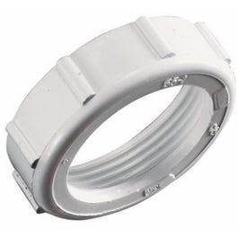 Slip Joint Nut,  White Plastic, 1.5 x 1.5-In.