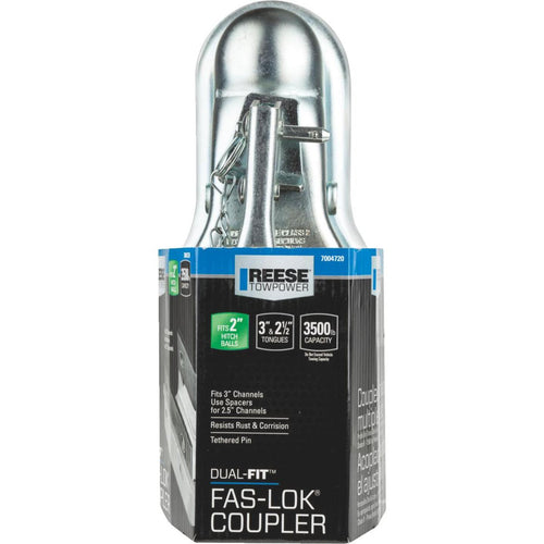 Reese Towpower Dual-Fit Fas-Lok 2 In. Ball Class II Trailer Coupler