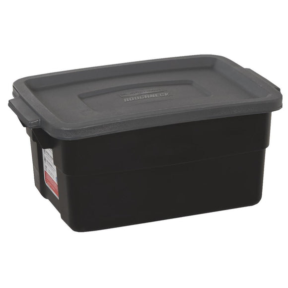 Rubbermaid Roughneck 3 Gal. Black Storage Tote