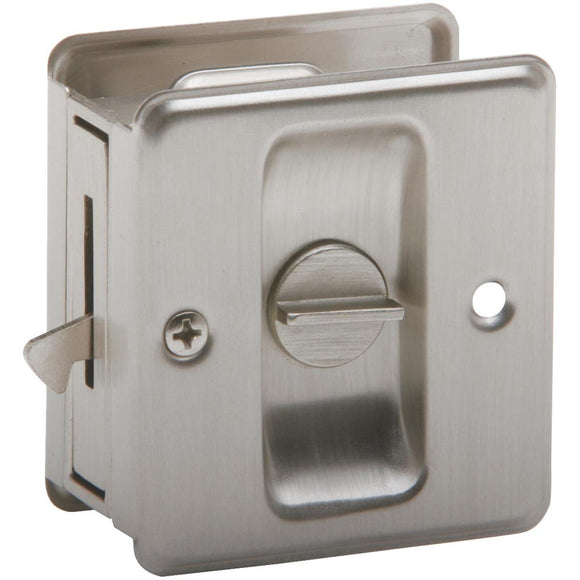 Schlage Privacy Satin Nickel Pocket Door Lock Pull