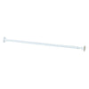 Zenith Straight 41 In. To 72 In. Adjustable Fixed Shower Rod in White