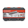 Crescent 30 Piece 3/8 Drive 6 and 12 Point SAE Mechanics Tool Set