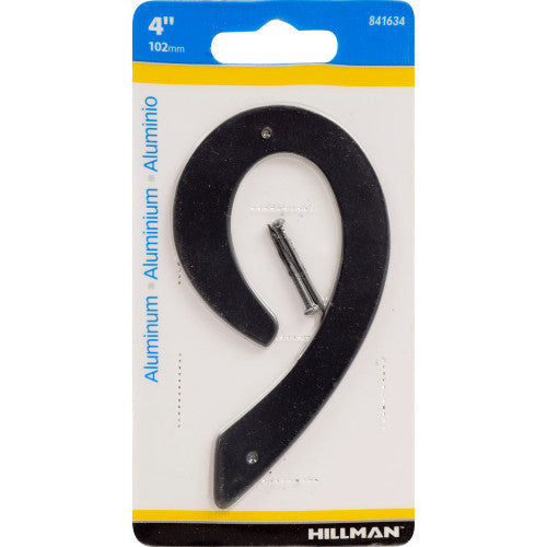 Hillman Nail-On House Number 9 Aluminum