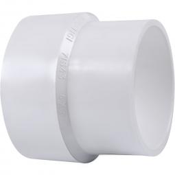 Genova Products PVC DWV Sewer Pipe Adapter Coupling