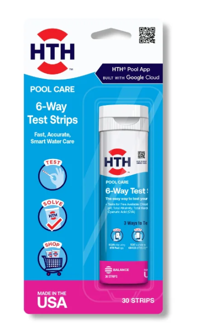 HTH™ Pool Care 6-Way Test Strips: Pool Test Strips