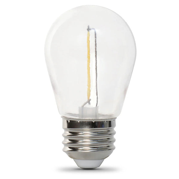 Feit Electric 1W (11W Replacement) Warm White (2200K) E26 Base S14 Filament LED String Light Bulb Replacement
