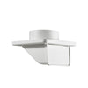 Lambro Industries White Plastic Soffit Exhaust Dryer Vent – Damper