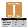 Milwaukee® Collated Duplex Nails