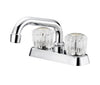 Boston Harbor Two Acrylic Handle Laundry Faucets Chrome