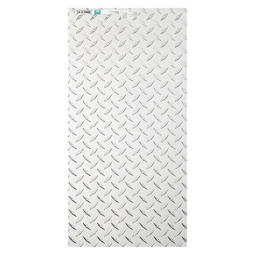 National Hardware Diamond Plates 24 x 12, Polished Aluminum, Bulk