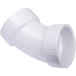 Genova Products PVC DWV Fittings 45° Sanitary Elbow
