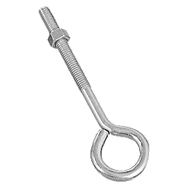 National Hardware Eye Bolt 3/8 x 6, Zinc Plated