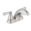 Moen Banbury Two-handle Centerset Bathroom Sink Faucet Spot Resist Brushed Nickel