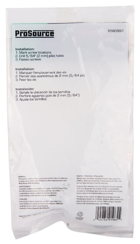 ProSource H62-B072 Coat and Hat Hook, 20 lb, 2-Hook, 1 in Opening, Zinc, Chrome