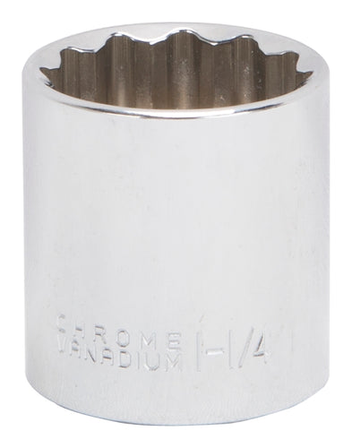 Vulcan Drive Standard Socket SAE 1/2 Drive 12-Point Chrome Vanadium Steel Chrome