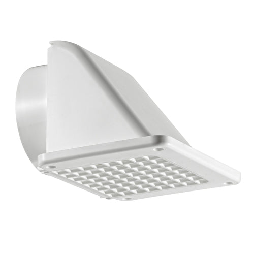Lambro 4 inch Recessed Soffit Exhaust Dryer Vent Damper Removable Screen