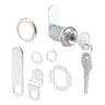 Prime-Line 13/16 in. Drawer and Cabinet Lock, Chrome Finish, Keyed Different (Single Pack)