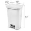 Sterilite 11.9 Gal. StepOn Wastebasket