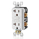 Leviton 20 Amp Self Test Non Tamper-Resistant Slim GFCI Outlet with LED Indicator Light