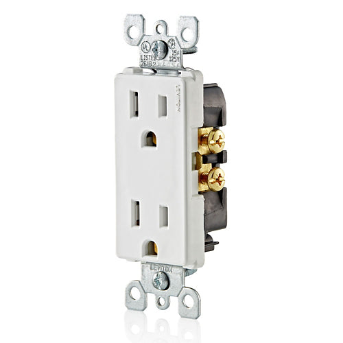 Leviton 15 Amp Decora Duplex Outlet/Receptacle Grounding