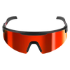 Milwaukee Wrap Around Safety Glasses - Red Mirrored Anti-Scratch Lenses