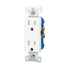 Eaton Residential Grade Decorator Duplex Receptacle  TR1107W